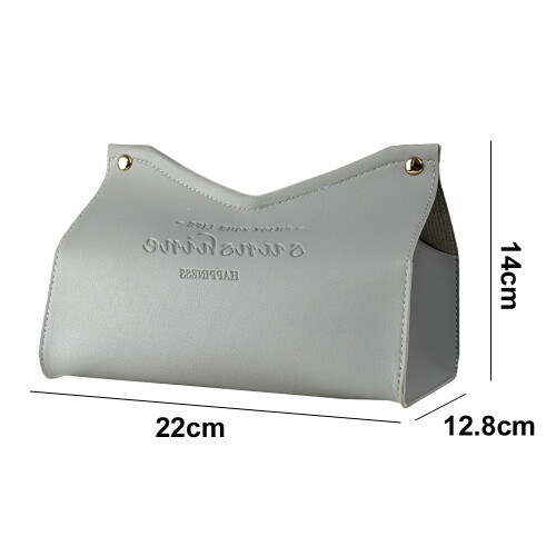 Capa versátil para caixa de lenços de papel em couro PU, presente ideal com design elegante para qualquer ambiente. 1