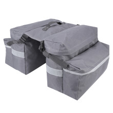 Bolsa traseira para bicicleta, em tecido Oxford impermeável, oferece proteção contra chuva. Bolsa portátil para facilitar a transição da