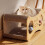 Living And Home Versatile Cat Scratching House with Interactive Toy Balls 3