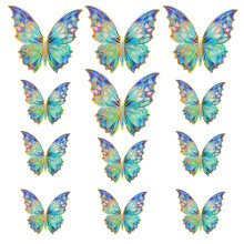 3D vlinder wanddecoraties, zelfklevende stickers wanddecoraties