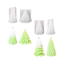 4 stuks kaarsen maken mallen 3D delicate decoraties kaars mallen