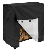 Waterproof Firewood Rack Cover 210D Oxford Cloth Outdoor Log Protector Snowproof Weather Resistant 122 X 61 X 107 Cm