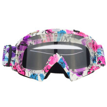 Motocross-Brille, Schutzbrille für Outdoor-Fans, verstellbares Gummiband für bequemen Sitz, UV-Schutz und kratzfeste Gläser