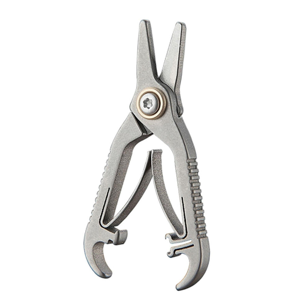 Titanium Alloy Nose Hair Scissors Mini Scissors Portable Makeup Beauty Tool Small Eyebrow Trimming Manual Beard Trimmer