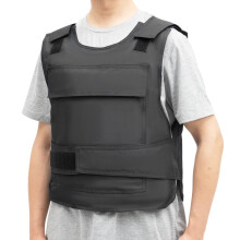 Puncture Protection Vest, Manganese Steel, Punctureproof Vest, hook and loop Adjustment, black