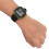 Digitale Sportuhr mit Canvas-Armband, leuchtend, 9