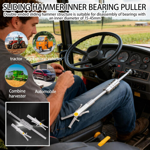 21 Inch Slide Hammer Bearing Puller with Dual Head Design and RustProof Coating for Auto 1
