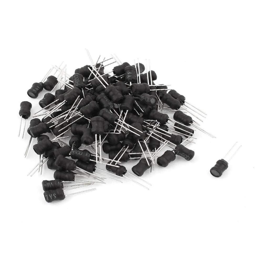 100Pcs 330Uh 500Ma 5X7mm 10% Tolerance Radial Lead Inductor Black 9119770216762