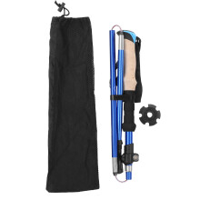 Bâton de marche pliable au design ergonomique, longueur ajustable, amortissant les chocs, idéal pour la randonnée en extérieur. Fabriqué en