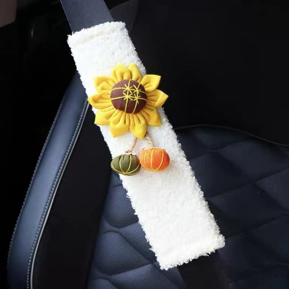 Soft Plush Faux Fur Car Seat Belt Cover Comfortable Shoulder Pad For Adults And Kids 9119770217936