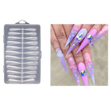 240x Long Clear Nails Tips Extra-Long Nail Art Tips DIY Nail-02