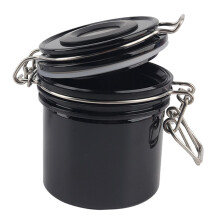 Eyelash Glue Storage Tank Sealed Leakproof Jar For Home Use Black Storage Container