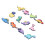 12 Stück Slipper-Charme, PVC, Dinosaurier-Cartoon, 8