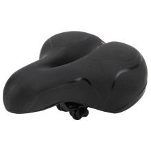 Șa de bicicletă, scaun de bicicletă din piele artificială, căptușit cu spumă de gel moale, cu sistem de ventilație pentru confort pe termen
