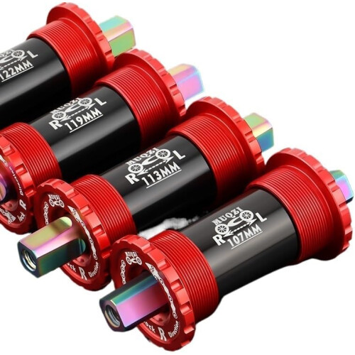 Bottom Bracket Titanium Axle MTB Square Crank Ceramic Bearing 103mm Black 1