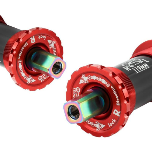 Bottom Bracket Titanium Axle MTB Square Crank Ceramic Bearing 103mm Black 2