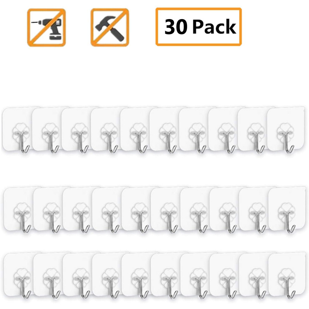 Transparent Seamless Hooks, Sturdy And Durable Strong Adhesive Backing For Easy Quick Installation, Utility And Practical Tool For Wide Application On 9454554851204