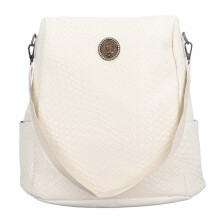 Modischer Rucksack für Damen mit vielen Fächern, der sich in eine Schultertasche verwandeln lässt, Muschelöffnung und leichtem Design.