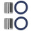 O-Ring-Passstift-Kit 91302 GE0 000 Metall-Gummi 3