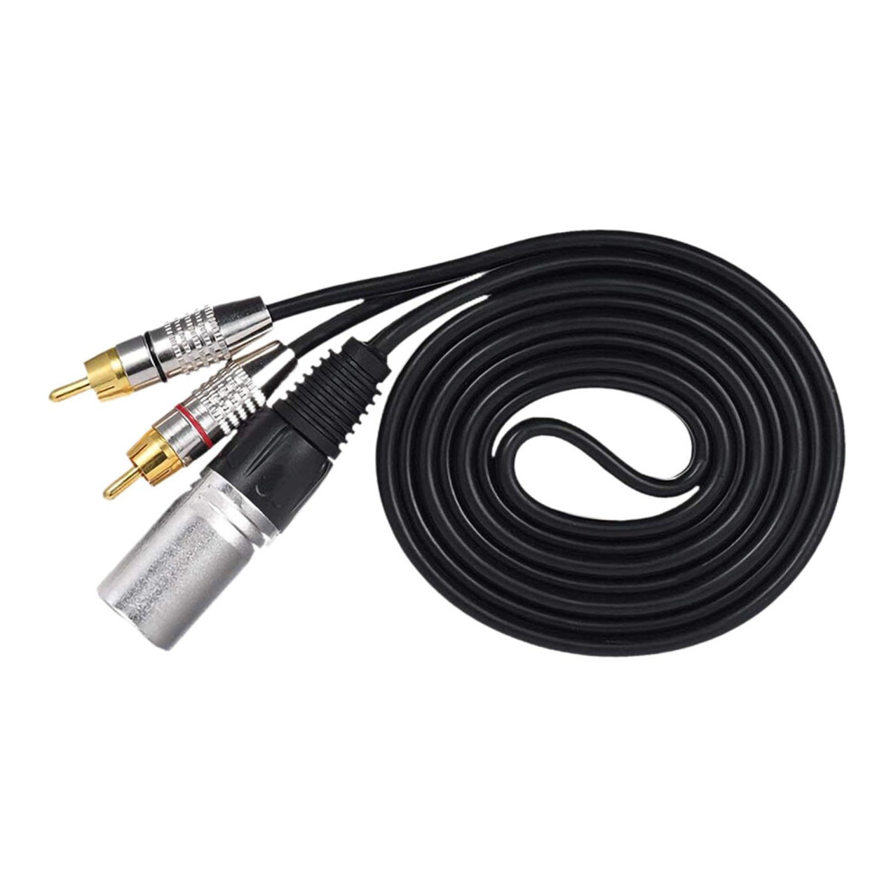 Xlr Male To 2 Rca Male Audio Cable Ysplitter For Speaker Amplifier Microphone Professional Stereo Interconnect 9119770218889