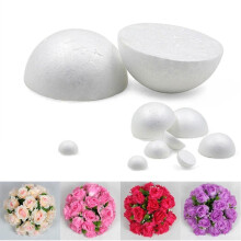 White Foam Hemisphere For Crafting And DIY Projects, 12 Cm, Foam Material, Home Decor