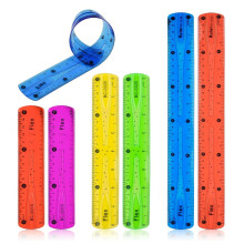 30 cm Flexible Ruler, 6Piece Set, Colorful Soft Ruler for Kids, Shatterproof