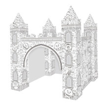 3D Castle Colouring White DIY Painting Puzzle