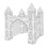 3D Castle Colouring White DIY Painting Puzzle 1