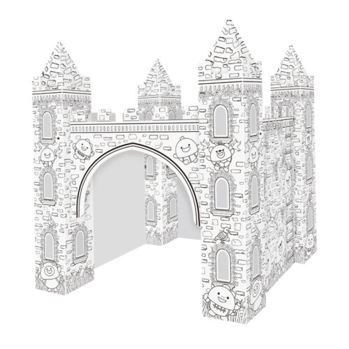 3D Castle Colouring White DIY Painting Puzzle