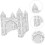 3D Castle Colouring White DIY Painting Puzzle 5