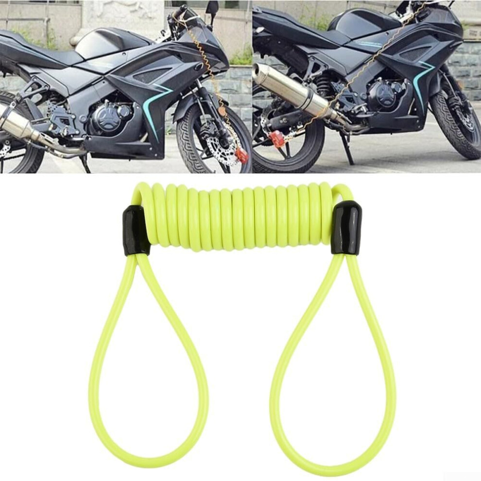 Motorcycle Disc Lock Reminder Security Cable, Bright Visual Theft Deterrent, Universal 120Cm Fit 9323874514741