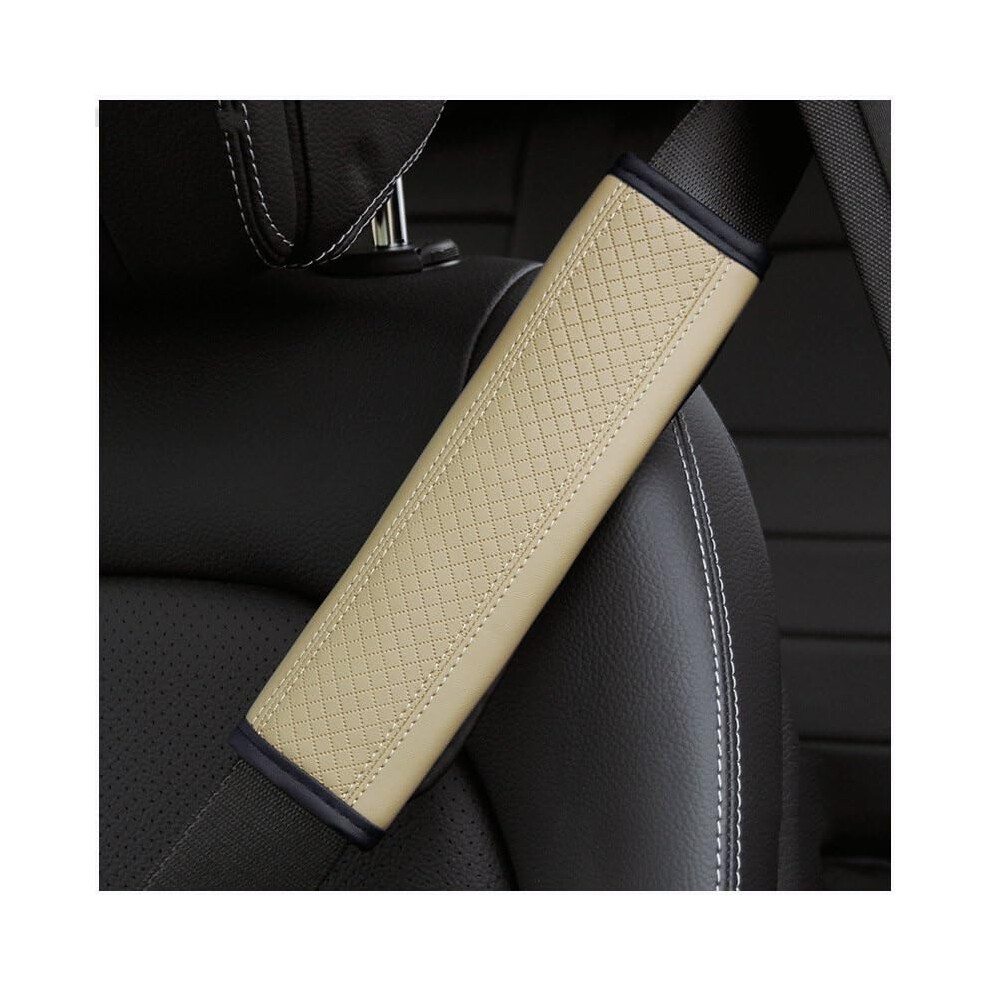Seat Belt Pad Pu Leather Shoulder Cover, Breathable Safety Belt Pad For Auto Interior, Universal Fit, Black 9119770221124