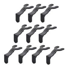 Helmets Organizers Display Rack Metal Space Saving 10 Pack Load Capacity Black For Home Garage Use