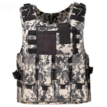 Airsoft Vest Multifunctional Molle Plate Carrier Adjustable Size Paintball Vest Outdoor Shooting Training