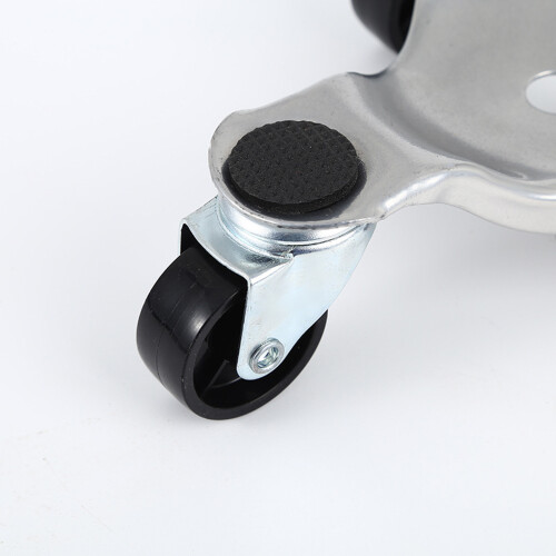 Steel Heavy Load Carriers Triangular Base Rollers Smooth-Silver 1