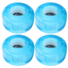 Kolečka na skateboard Cruiser 52 mm, prvotřídní PU materiál, vysoce elastická blikající kolečka s plynulým a tichým chodem, náhradní LED