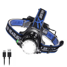 Wiederaufladbare USB-Stirnlampe mit superheller LED, verstellbarem Kopfband, 3 Beleuchtungsmodi, langlebigem Akku, ideal für nächtliche Abenteuer