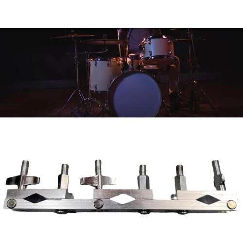 Drum clamp, multiclamp, robust drum accessories for the replacement of percussion drums 1