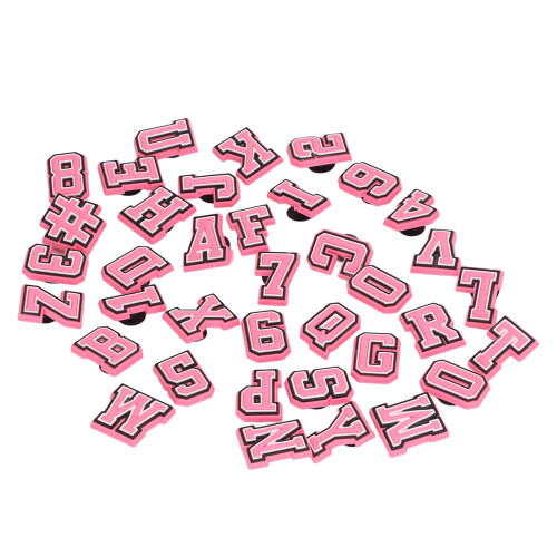 37Pcs Brief Schuh Charme Anzahl Muster PVC Schöne 2