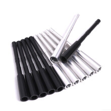 Arrow Insert Adapter Connectors Set Of 12 For Broadhead Points, 4.2mm Shaft Inner Diameter, Silver 6x7.5mm
