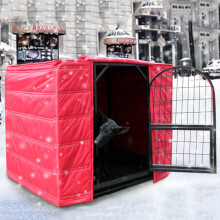 Winter Dog Kennel Cover, Thick Cotton, Warm, Windproof/Rainproof, Fits Wire Crates