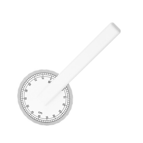 Circular quilt ruler with scaled rolling wheel pattern and 360degree rotating rolling wheel quilt ruler Ref: 7274