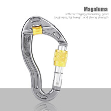 Equipo profesional: versátil para actividades al aire libre, mosquetón de aleación de aluminio y magnesio de diseño impecable, mosquetón ovalado