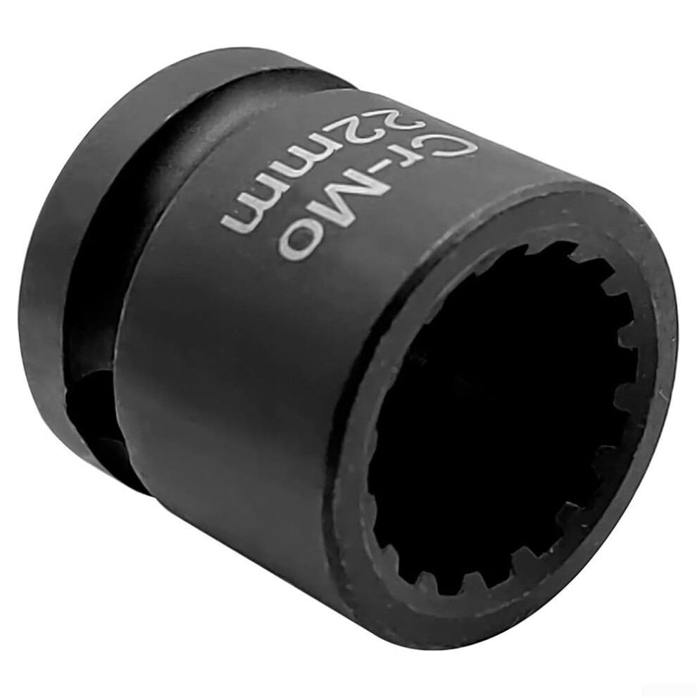 Camshaft Socket 1/2Inch Drive 22Mm 16Point, Compatible With B38 B48 B58 Engines, Carbon Steel Tool 9323874514024