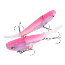 Max Vibe Esche da pesca costiera, esche artificiali morbide con azione wobbler, ami affilati per una cattura più efficace, colori vivaci assortiti