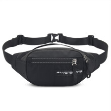 Riñonera con correa ajustable para hombre y mujer, amplio compartimento principal para artículos esenciales y bolsillo con cremallera para