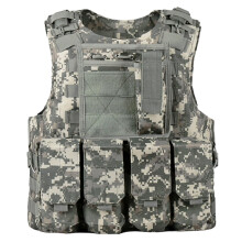 Plate Carrier Vest MOLLE Compatible Lightweight Adjustable Airsoft Paintball Vest For Outdoor Fishing Hunting Style 2