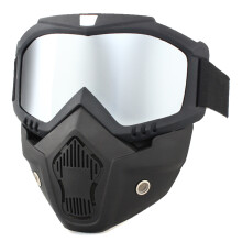 Clear Vision tactisch masker, zeer duurzaam, volledige gezichtsbescherming, slagvaste lenzen voor fietsen, klimmen en paardrijden (comfortabele