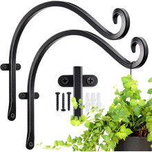 Ganci decorativi per piante, per uso interno ed esterno, ganci per piante in ferro battuto con rivestimento antiruggine per appendere oggetti