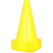 Leichte, tragbare, 18 cm hohe, fluoreszierende Verkehrskegel, leuchtende, auffällige Farben, Markierungskegel für Spielfelder bei Partys